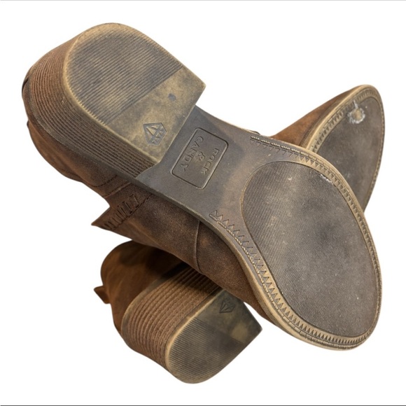 Rock & Candy Lipton Brown Microsuede Chelsea Ankle Boot with a Bloch Heel - Picture 12 of 12